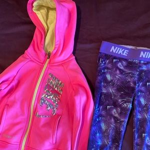 3T Nike girls zip up and pants